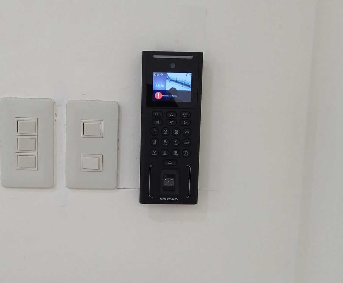 OSCOMP attendance and access control system installation work - face recognition