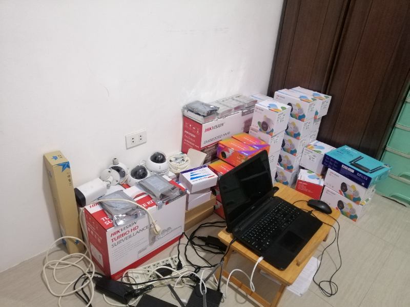 OSCOMP CCTV installation work - front